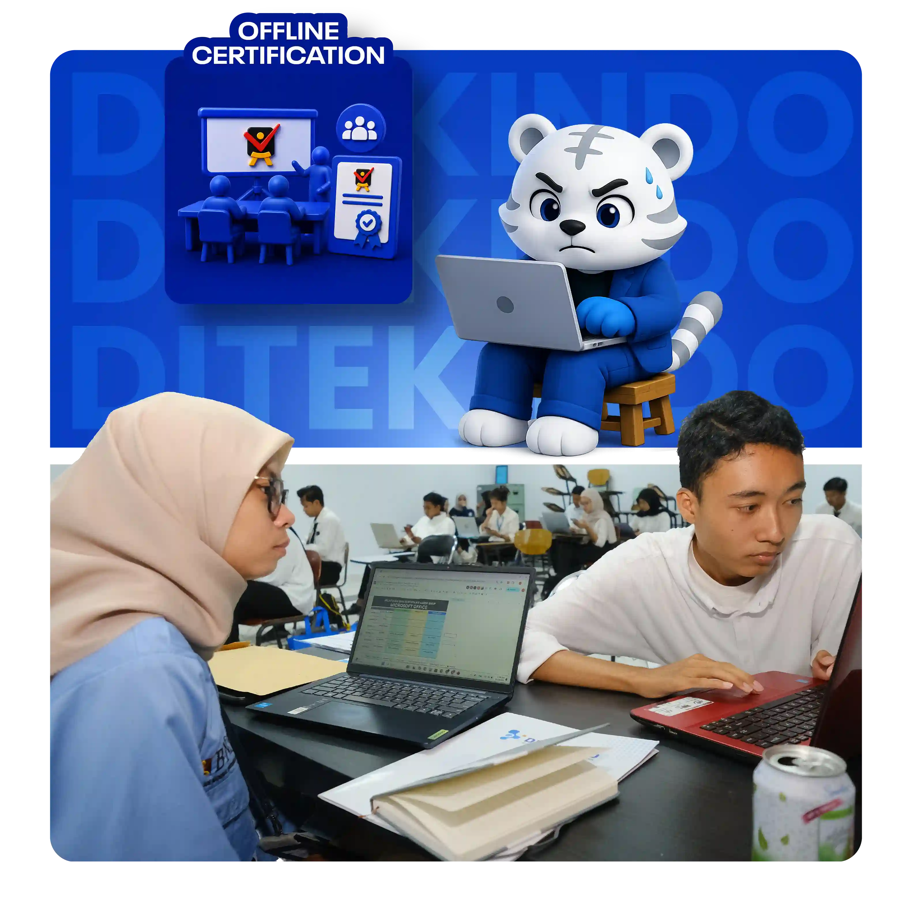 Alumni LSP Ditekindo memegang sertifikat kompetensi BNSP 3