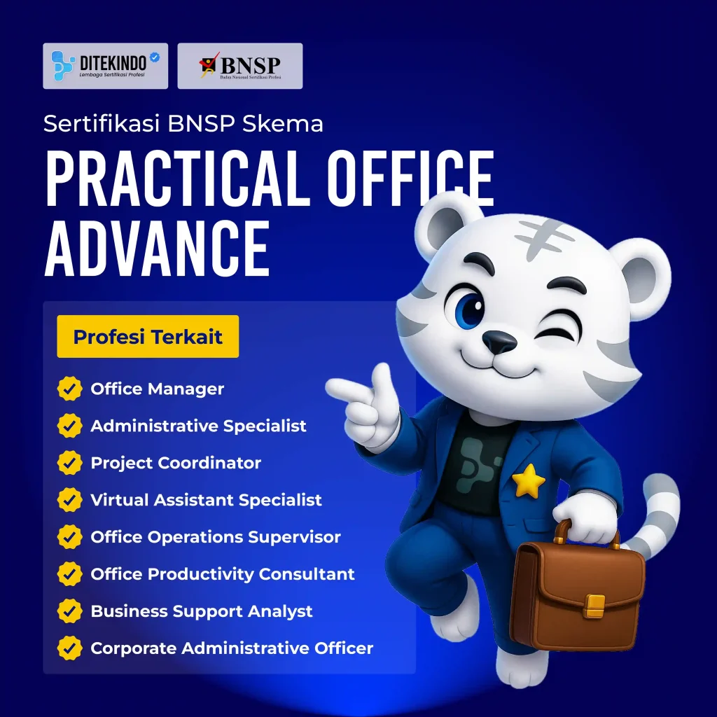 Sertifikasi BNSP Skema Practical Office Advanced